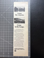 1975 Print Ad Playboy Club Hotel Great George McAfee Cityscape New Jersey