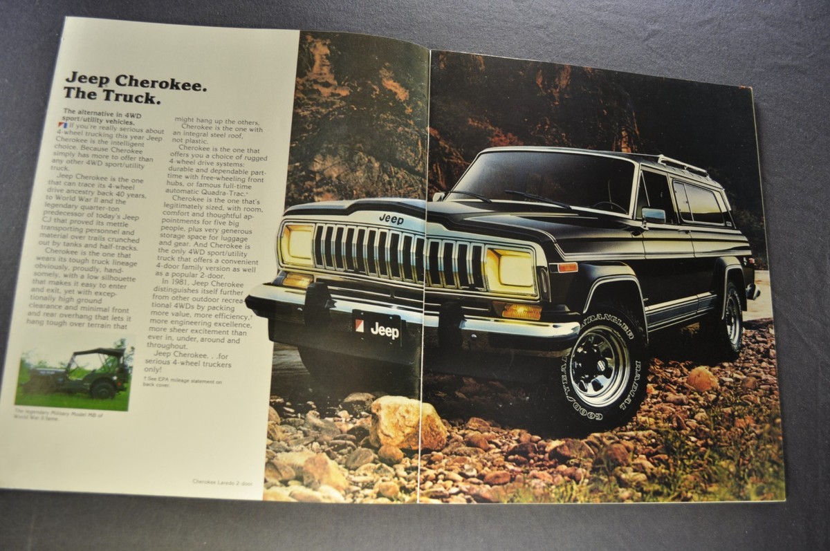 ホンダベルノ「JEEP CHEROKEE」販促用CD 1981 Jeep Cherokee Catalog Brochure Laredo Chief Excellent