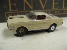 Aurora Vintage HO 1963   1969 Tan Mustang 2 2 Fastback, Thunderjet 500