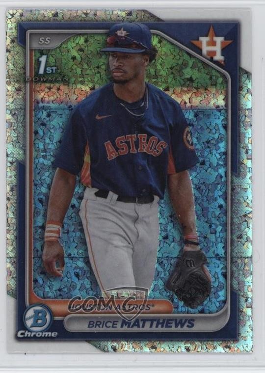 2024 Bowman Chrome Prospects Mini-Diamond Refractor Brice Matthews #BCP-69 11oh