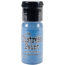 Tim Holtz Distress Paint Flip Top 1oz-Salty Ocean