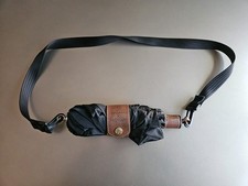 Longchamp X D'Heygere Black Umbrella With Strap