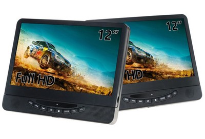 Set of two 12'' DESOBRY PRO DVD players