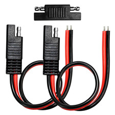 2 Pack 12 Gauge 2 Pin Quick-Disconnect Audiopipe Polarized Wire Harness with SAE