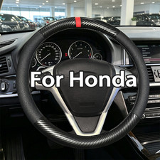 15 38cm Leather Car Steering Wheel Cover For Honda Accord Cr-z Cr-v 15 38cm Leather Car Steering Wheel Cover For Honda Accord Cr-z Cr-v