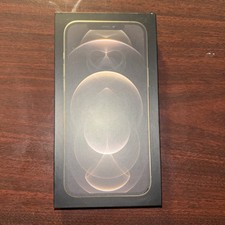Original BOX Apple iPhone 12 Pro Max 128GB Gold Empty w/ Sticker Key