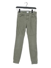 And/or Women's Jeans W 26 in Green Cotton with Elastane, Polyester Skinny