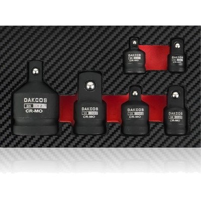 Hochwertiges Schlagschrauber-Adapter-Set | 6-tlg. | CR-MO | Vierkant
