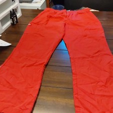  779 DICKIES SCRUB PANTS Red Drawstring Waist Logo Cotton Poly M 32 Inseam