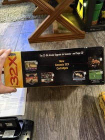 Sega Genesis 32X Console System Black with Box & 4 Boxed Games | TESTED!