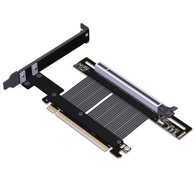 ADT-Link PCIe 5.0 x16 Gen5 GPU Riser Cable - 15cm Flexible High-Speed Extender