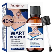 40 Salicylic Acid Wart Remover Liquid, Fast-Acting Wart Remover for Common ...