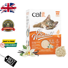 Catit Go Natural Vanilla Scented Pea Husk Clumping Cat Litter 5.6kg 2x2.8kg 2.81 per kilo
