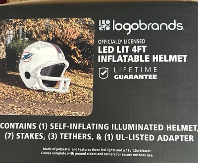 Logo Brands Officially Licensed NFL 4' Inflatable Team Helmet Miami Dolphins