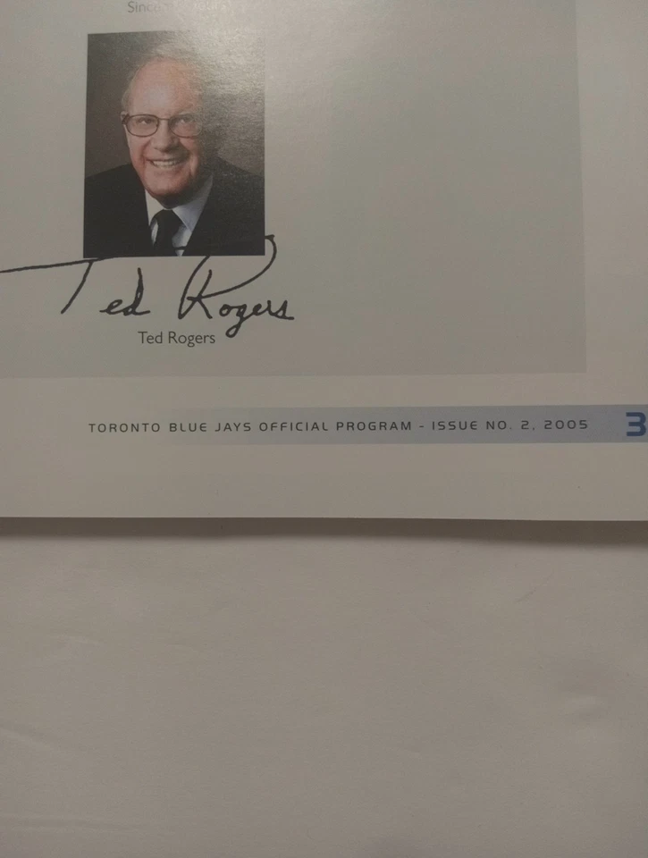 2005 Programs - Argonauts - Grey Cup Champions & Blue Jays -Alex Rodriguez Cover - Image 3 of 4