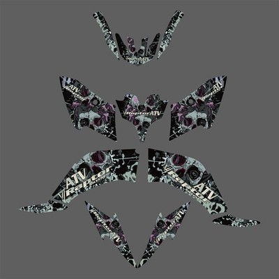 ATV Graphics Decals Stickers Kit For Yamaha Raptor 250 YFM250R 2008-Present
