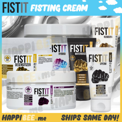 FIST IT Cream Lubricant Deep Fisting H2O Natural Glide Premium Water Sex Lube
