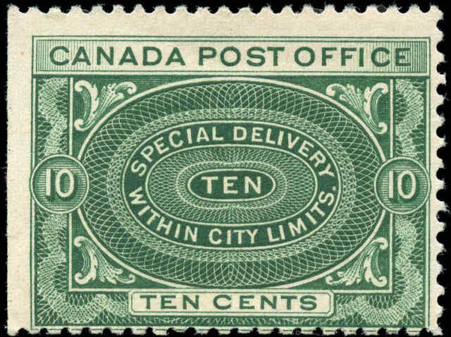 Canada Mint NH VG-F 10c Scott #E1 1898 Special Delivery Stamp