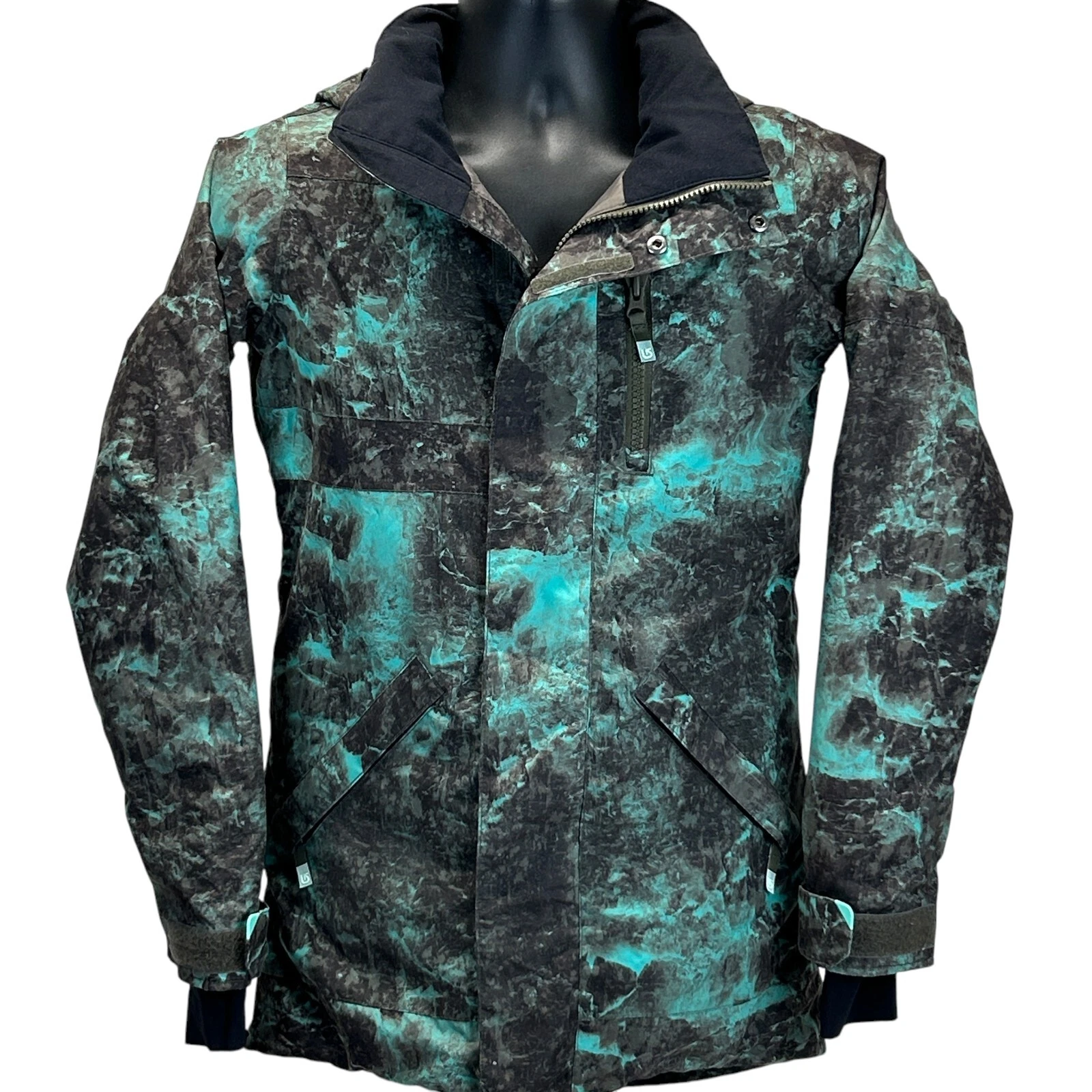 burton dryride mountain dew snowboarding hooded jacket