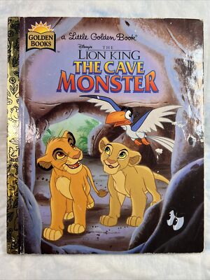 Vintage A Little Golden Book Disney s Lion King The Cave Monster 1996 #1336