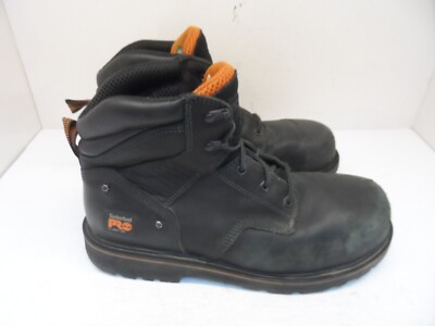 Timberland PRO Black and Orange Lace-Up Boots Size 12W Timberland PRO Men main image 3