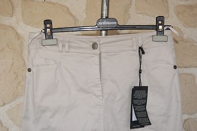 Jupe Beige En Lin Schneiders Taille 44 - Neuf Avec étiquettes - Prix D'origine 209€