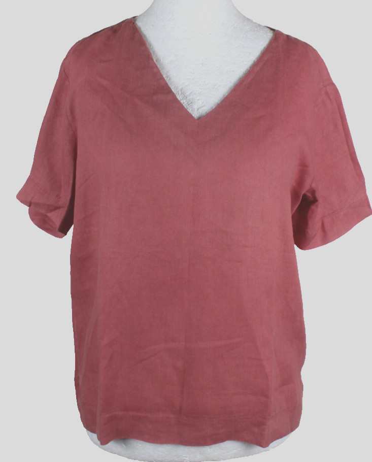 Blusa Tunica 100% Lino Dama Talla 40/42, Muy Buen Estado