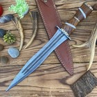 20" Hand Forged Roman Gladius Damascus Steel Battle Ready Short Sword W/Sheath