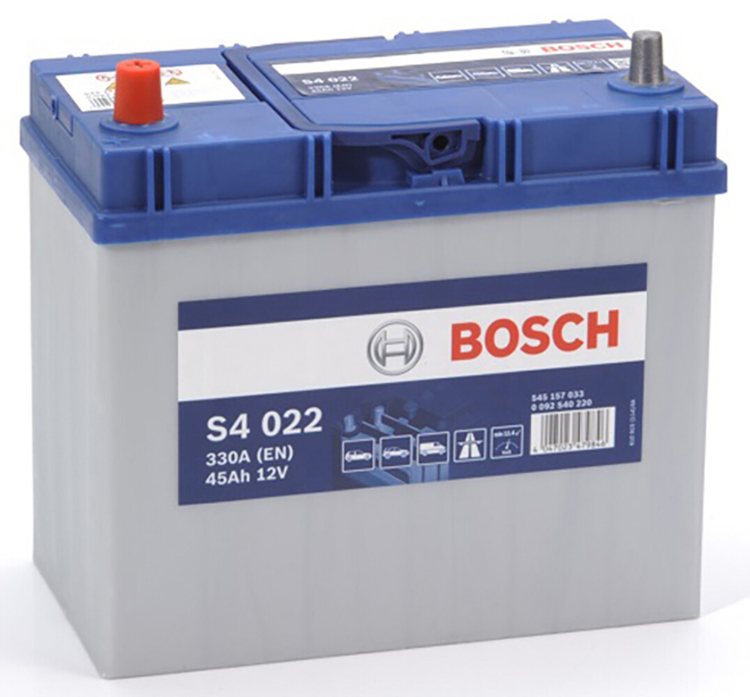 Bosch S4022 batterie auto 45Ah avec puissance de démarrage 330A