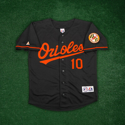 Adam Jones Baltimore Orioles Men's Alternate Black Jersey w/ Team