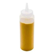 8 Ounce Condiment Squeeze Bottle, 1 With Lid Plastic Squeeze Bottle - Precison