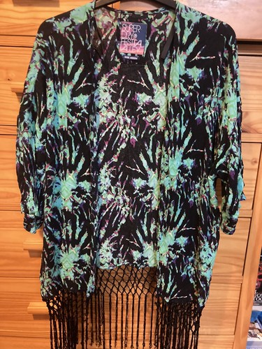 Superdry Festival Tie Dye Tassel Cover 