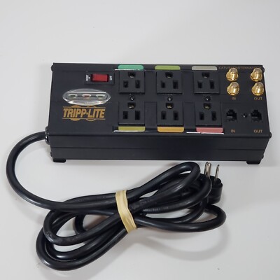 Tripp Lite 6-Outlet Transient Voltage Surge Protector Suppressor AVBAR6 120V 12A