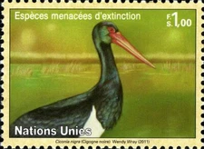 UN Geneva #Mi776 MNH 2011 Black Stork Ciconia nigra [542]