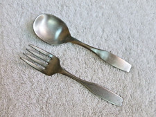 Used Oneida Stainless  PAUL REVERE - Baby Spoon  Fork COMMUNITY 4 1/2"