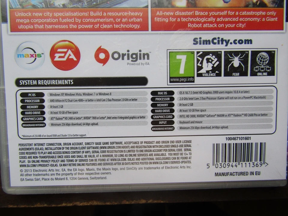  SIMCITY, Cities of Tomorrow Expansion Pack, PC/MAC, Download Version New Sealed - Image 4 of 4