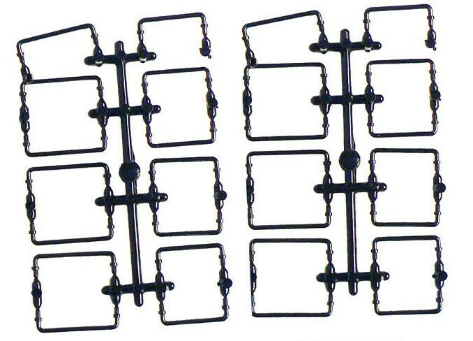 28 PIECE SET OF USA TRAINS Grab Rail BOXCAR, REEFER, FLAT CAR DETAIL PARTS r2070
