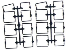 28 PIECE SET OF USA TRAINS Grab Rail BOXCAR, REEFER, FLAT CAR DETAIL PARTS r2070