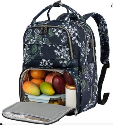 best leather laptop backpack for women Women's Italian Work or Travel with 14 inch Compartment Help me find this active shooter protection The adjustable shoulder straps Color:PINK