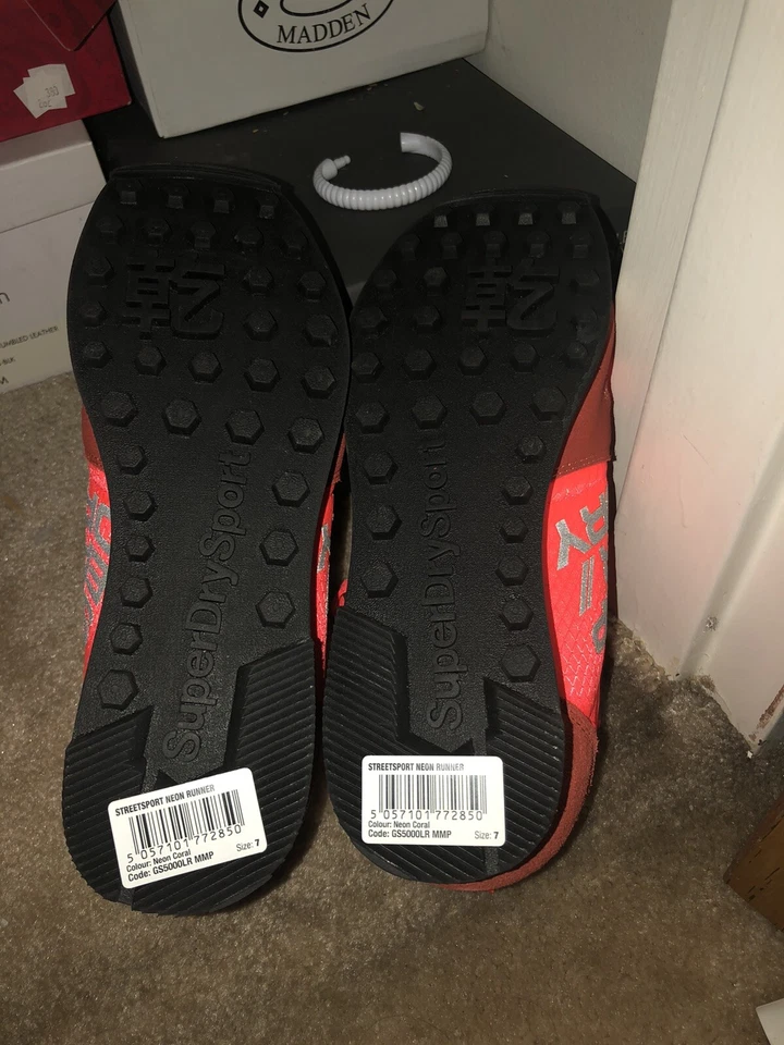 Superdry StreetSport Orange Neon Women Lace Up Shoes EU 40 US 9 UK 7 - Imagem 4 de 4