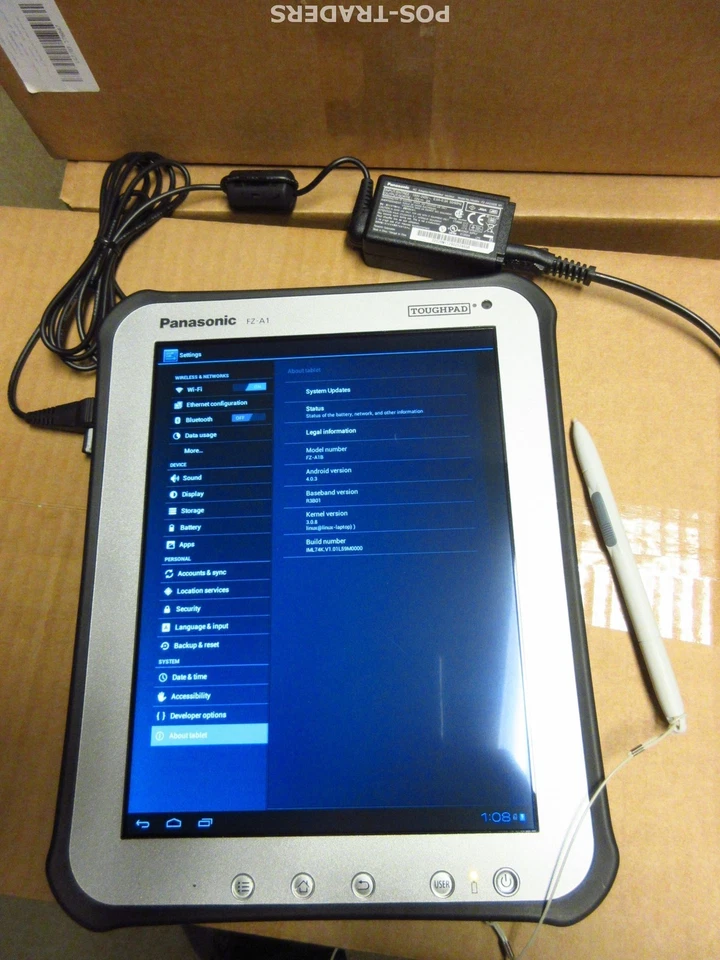 PANASONIC FZ-A1 FZ-A1BDAAEE3 ANDROID 4 - DC 2,4ghz 1GB / 16GB Rugged Tablet + PS - Bild 4 von 4
