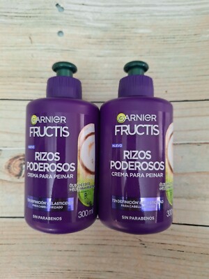 2 Garnier Fructis Control y Definicion 300ml Comb Cream Curls Crema Para Peinar
