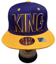 KING 3D Embroidered Hip hop Snapback Adjustable Baseball Cap Hats Wholesale LOT