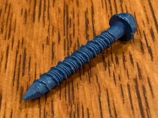 Concrete Screws 1/4" x 1 3/4" with 5/16" Head (Tapcon 24120) Pkg of 1 Screw USA