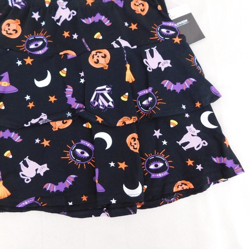Girls Tiered Ruffle Halloween Allover Printed Skirt - 18, XXL #3813 - Picture 4 of 7