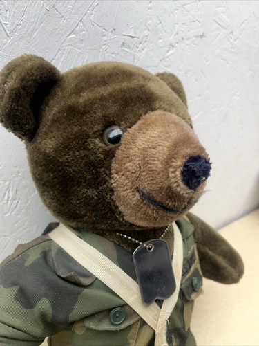 Grande orsacchiotto paracadute marina esercito americano alto 52 cm - Foto 3 di 17