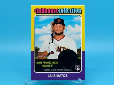 2024 Topps Heritage LUIS MATOS RC Clubhouse Collection Game-Used Relic CCR-LMA