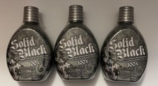 LOT OF  3  SOLID BLACK MILLENNIUM 100X ULTRA ADVANCED TANNING LOTION 13.5 OZS