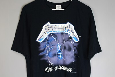 VINTAGE METALLICA - RIDE THE LIGHTNING 2007 MEN'S T-SHIRT LARGE 2