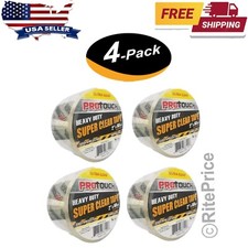 Heavy Duty Carton Sealing Clear Packing Tape Box Shipping - 2" x 50 Yards 4 Pk